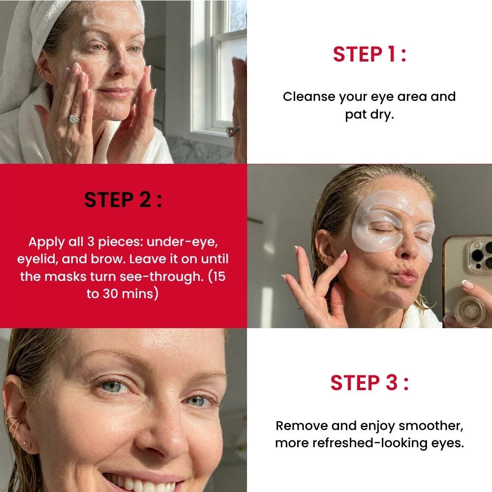 The 3-Zone Collagen Peptide Eye Mask