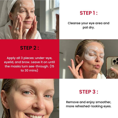 The 3-Zone Collagen Peptide Eye Mask