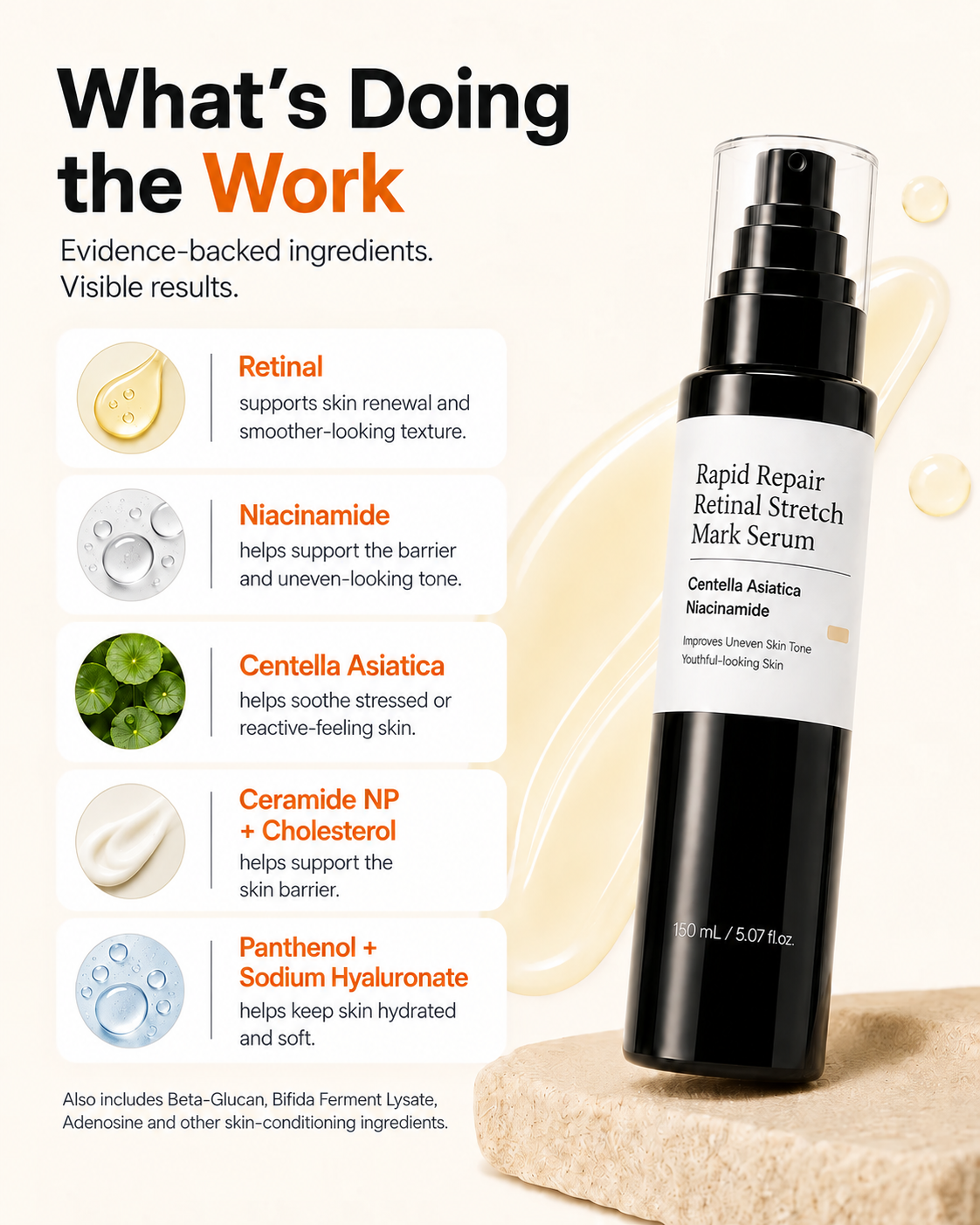 rapid repair Retinal Stretch Mark Serum