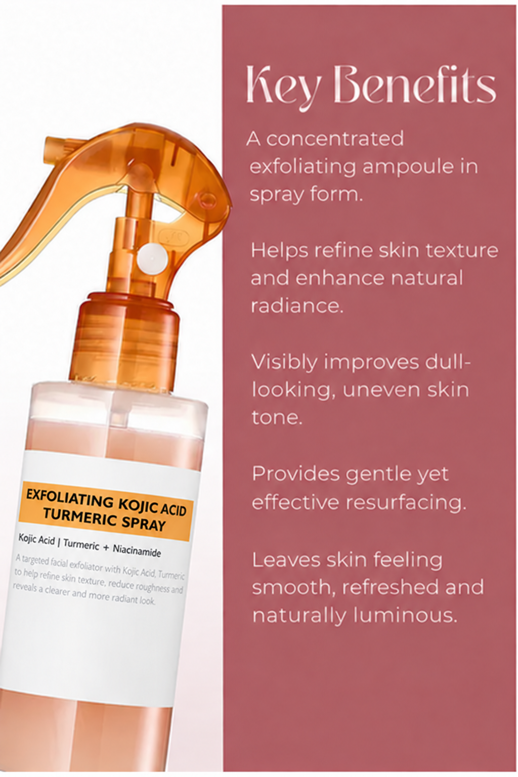Peel Spray - Kojic + Turmeric Body Peel Spray