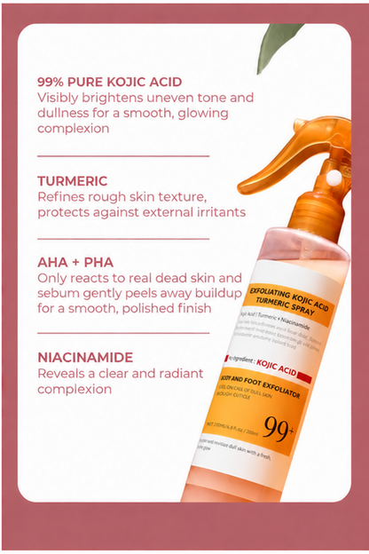 Peel Spray - Kojic + Turmeric Body Peel Spray