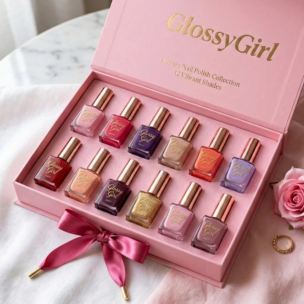 Glossy Girl Nailpaint Set of 12 Shades
